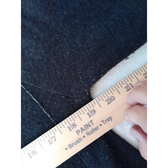 Eileen Fisher Merino Wool Organic Cotton Open Long Cardigan Pockets XL Gray - Picture 5 of 6